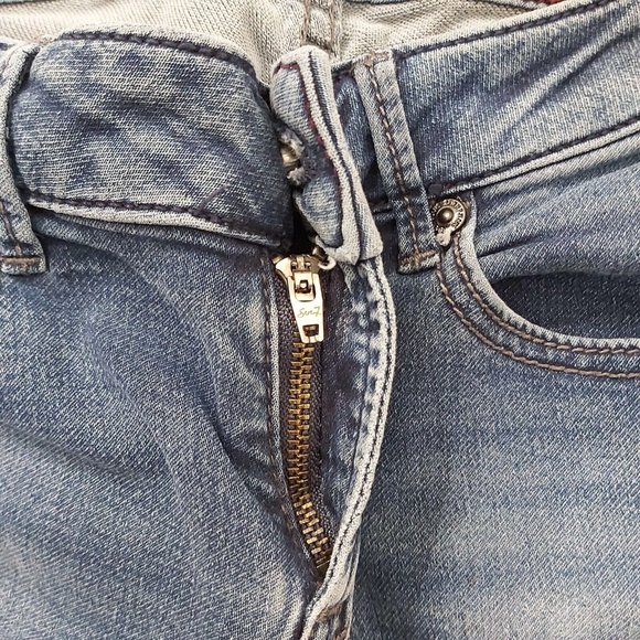 Seven7 Jeans Medium Blue Women Size 4 Legging Low Rise Skinny Stretch Inseam 26 - Picture 9 of 10